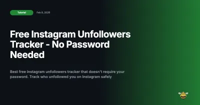 Free Instagram Unfollowers Tracker - No Password Needed