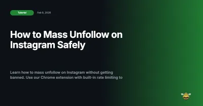 How to Mass Unfollow on Instagram Safely (2026 Guide)