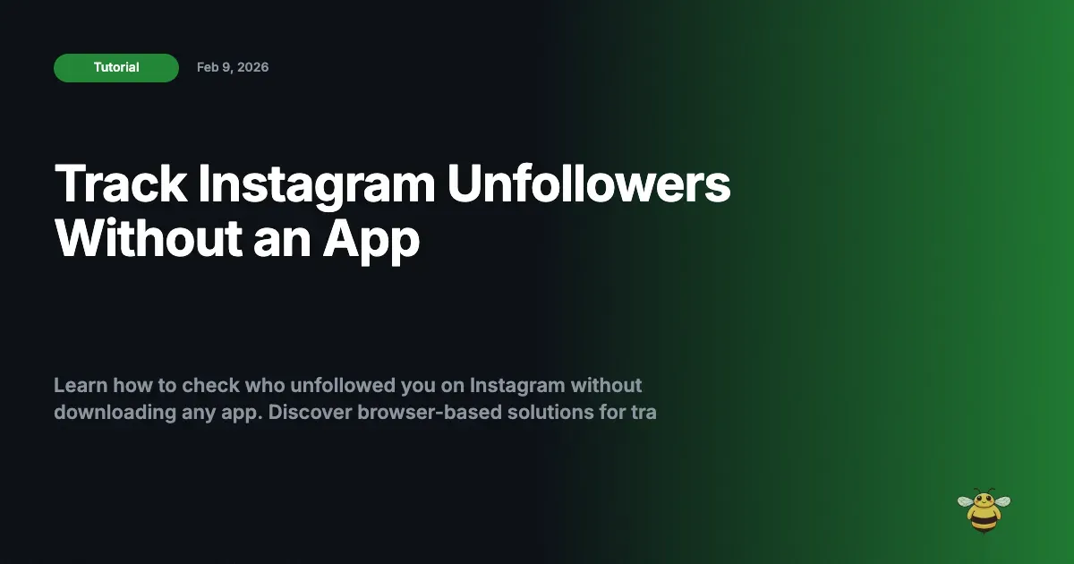 Track Instagram Unfollowers Without an App