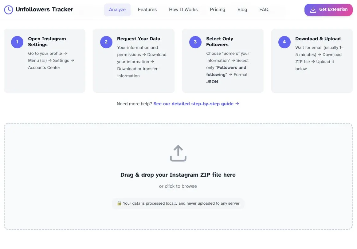 Unfollowers Tracker Analyze Tool