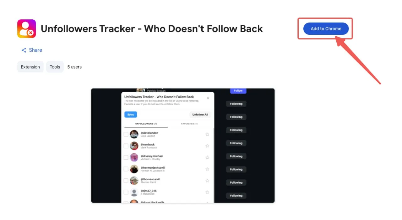 Install button in Chrome Web Store