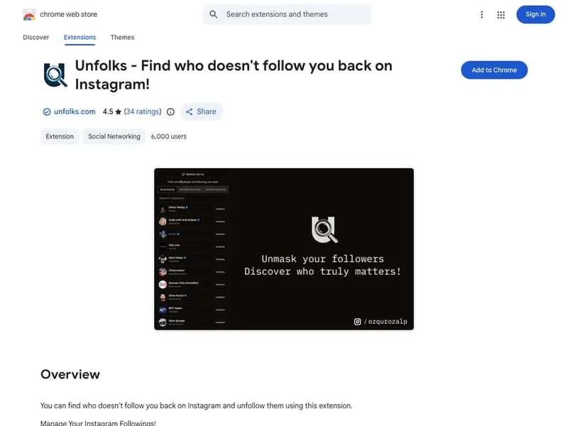Unfolks Chrome Extension